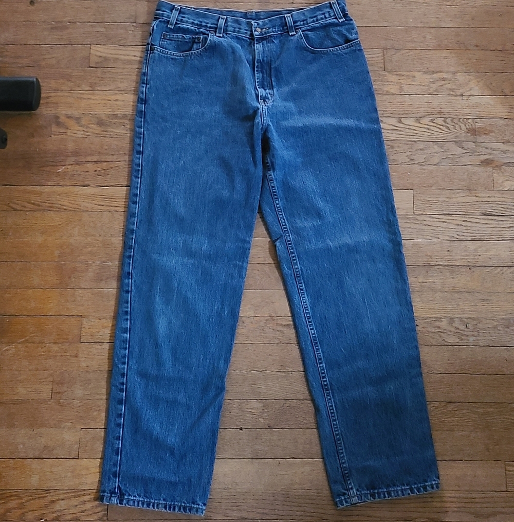 38x32 Kirkland Signature Men's Straight Blue Jeans